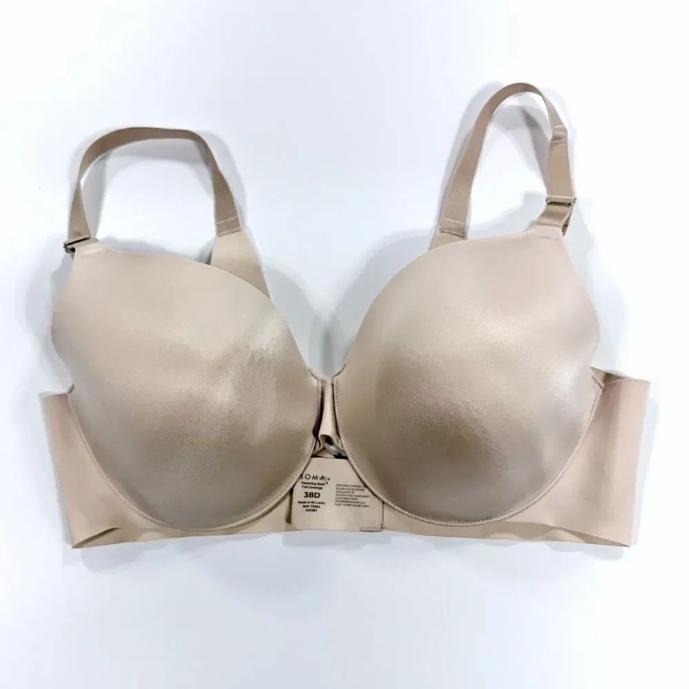 Soma Vanishing Back Full Coverage Bra – Size 38D (Nude)